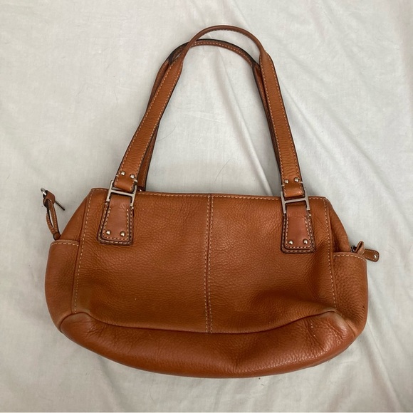 Vintage Y2K Fossil Leather Shoulder Bag Tan - Picture 2 of 12